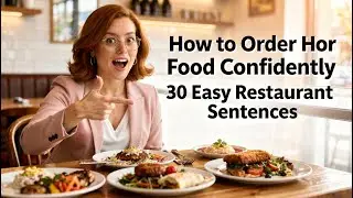 How to Order Food Confidently 30 Easy Restaurant Sentences | English Listening Practice