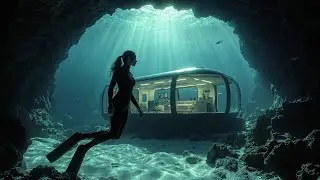 Secret Modern Habitat Built Deep Inside a Glowing Underwater Cave &ndash; Full Reveal