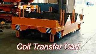 intelligent v type saddle coil transfer cart remote control custom load