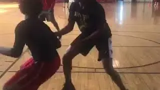 Dribble drills with All In One Athletics basketball camp on Long Island NY