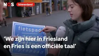 Verkeersborden in Friesland: in het Nederlands of het Fries?
