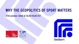 [GeoSport] Why the geopolitics of sport matters - Conversation with James Dorsey
