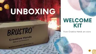 Unboxing ART materials from creative hands store.