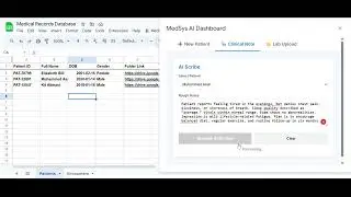 Medical Records Database With Google Workspace