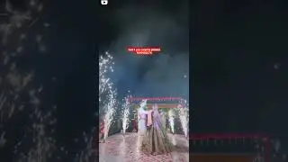 jaimala with cold pyro, fogmachin, flower rain, bubble machine ect unique concept, luxary look