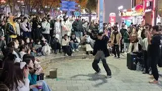 FRIDAY. HYUNJIN. EXHILARATING FANTASTIC. HONGDAE BUSKING.