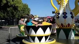 Teacup ride at the Midway carnival, county fair