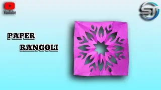 Easy Rangoli Paper Cutting I Paper CuttingDesign | Paper Stencil | Paper Rangoli