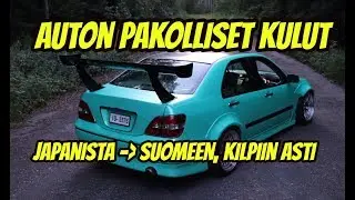 Auton pakolliset kulut Japanista Suomeen, kilpiin asti - Toyota Brevis