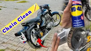 Best Trick to Clean Bullet Chain || How to Clean Chain Rust|| Ankit Hr Rider ||