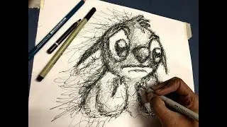 How to draw Lilo & Stitch (Rapid Sketch #04 keshav harish)