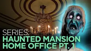 SERIES: Haunted Mansion Home Office Part 1 - Faux Wood Ceiling Medallion