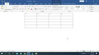 How to delete columns in MS Word Table