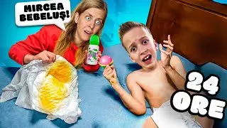 Partea 1 😱 MIRCEA este BEBELUȘ ⏰ 24 de ORE