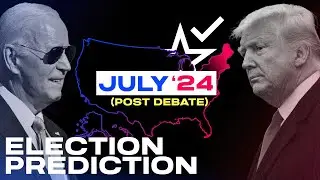 2024 Election Map | Post-Debate Prediction (Trump vs. Biden)
