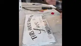 How to put words on wood sign with paint pen