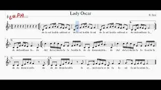 Lady Oscar (Sigla cartone animato) - Flauto dolce - Note -Spartito - Karaoke - Instrumental - Canto.