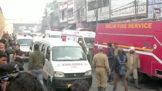 Dozens dead in factory fire in central New Delhi
