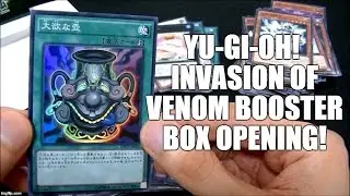 Yu-Gi-Oh! Invasion of Venom Booster Box Opening! Red-Eyes Black Dragon Support and Pot of Avidity!!