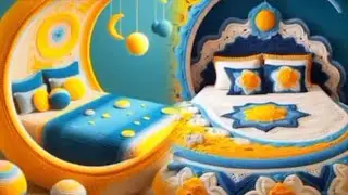 Nice And Beautiful ❤️ Crochet 🧶 Moon 🌝 Shape Bed Designs For Home Decor Items #crochet#knitting#diy