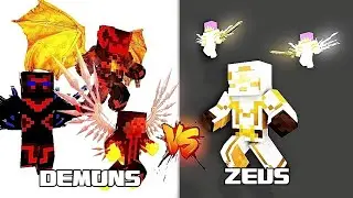Season 6 Part 4 HELL PRISON ESCAPE: Zeus Vs Demons -Minecraft Animation
