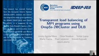 Transparent load balancing of MPI programs using OmpSs-2@cluster and DLB