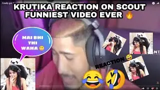 😂 SCOUT FUNNIEST VIDEO ON YOUTUBE 🤣| KRUTIKA REACTION ON SCOUT M4 GLACIER VIDEO | BGMI