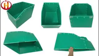 Custom Green Stacking Pick Bins Correx Picking Bins -Huiyuan