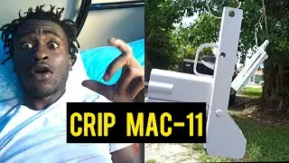 Custom Crip MAC-11 gun NHC Snipe reacts