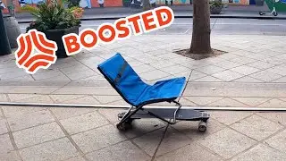 Boosted Board + Camping Chair | Riding Around Downtown San Jose on the Boosted Chair