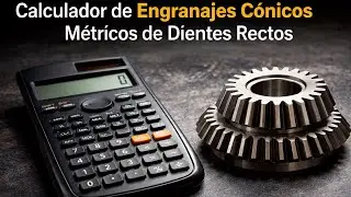 Calculador de Engranajes Cónicos Métricos de Dientes Rectos