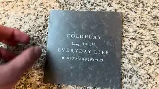 Coldplay Everyday Life Japan CD unboxing