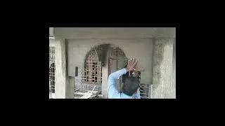 technique of round slab plaster round slab plaster kaise karen#construction #buildingconstruction