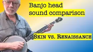 Banjo head sound comparison: goatskin vs Renaissance plastic head