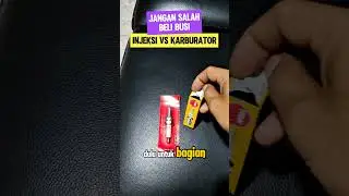Jangan salah beli busi? Ini perbedaan busi motor injeksi dan busi motor karburator.