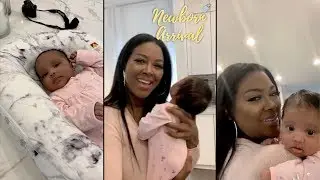 Kenya Moore Introduces Daughter Brooklyn To IG Live! 👶🏾