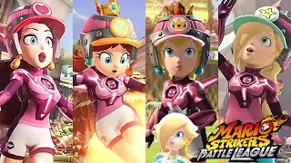 Mario Strikers Battle League Pauline Daisy Peach and Rosalina Gameplay at Jungle Retreat