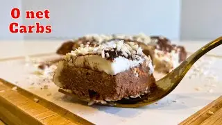 0 net Carbs Easy Keto Bounty Cake Recipe #recipe #ketocake #cake