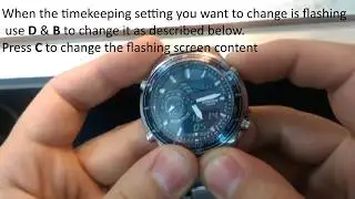 Как настроить время на часах Casio EFA 131