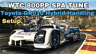 GT7|Toyota GR010 Hybrid|WTC 800PP Spa tune|V1.63