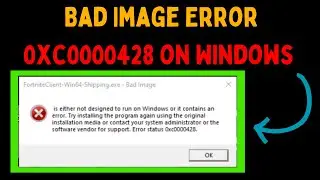 How to Fix Bad Image Error 0xc0000428 on Windows 11
