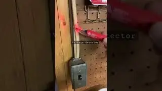 Easy to use inexpensive voltage detector. Does detect through sheet rock (drywall)
