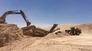 IROCK TS-620 with the JD 670G excavator and 944K loader