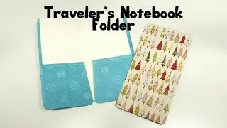 Easy Traveler's notebook folder tutorial