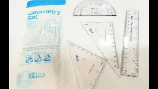 Kidco School Geometry Set Square Set Maths Instrument Set Reviews Unboxing