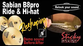 P26&27 Sabian B8pro ride & hihat