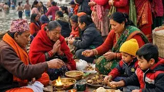 “Nepali religious traditions, Maghe Sankranti is celebrated in our society in this way.”