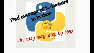 Find average of N numbers in Python 