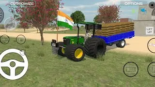 Indian Tractor Simulator 3D 🚜 | Village Farming & Heavy Load Transport Gameplay