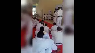 Black belt Rwandan karate seminar 2023 July by nzadominique